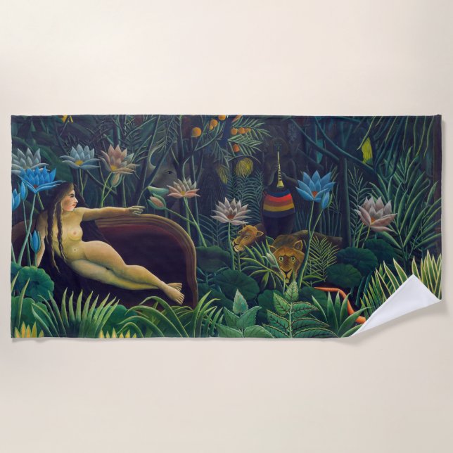 Serviette De Plage Henri Rousseau - Le Rêve / Le Reve (Devant)