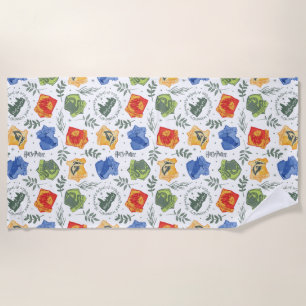 Serviette De Plage Hérbologie magique HOGWARTS™ Maisons Motif