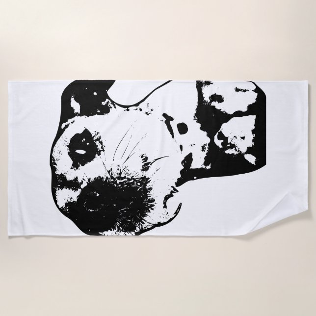 Serviette De Plage Heure de la sieste à la côte (Devant)