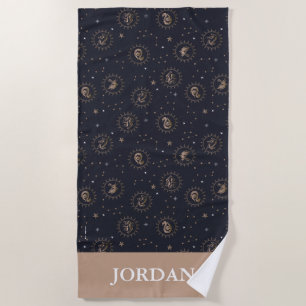 Serviette De Plage Hogwarts House Crest Motif de constellation