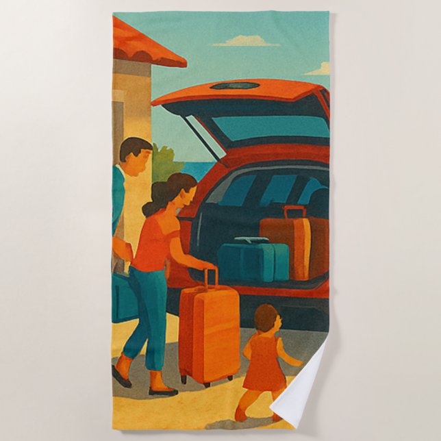 Serviette De Plage holiday is (Devant)