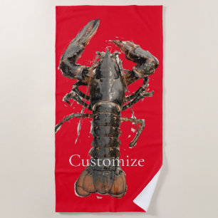 Serviette De Plage Homard frais du Maine Thunder_Cove