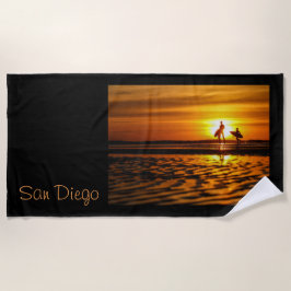 Serviette De Plage homme de surfer