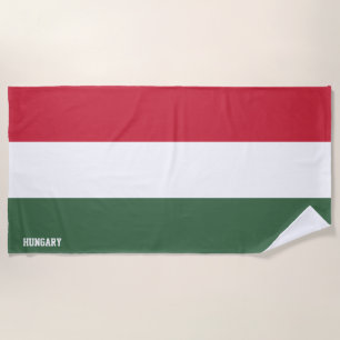 Serviette De Plage Hongrie Drapeau magnifique patriotique