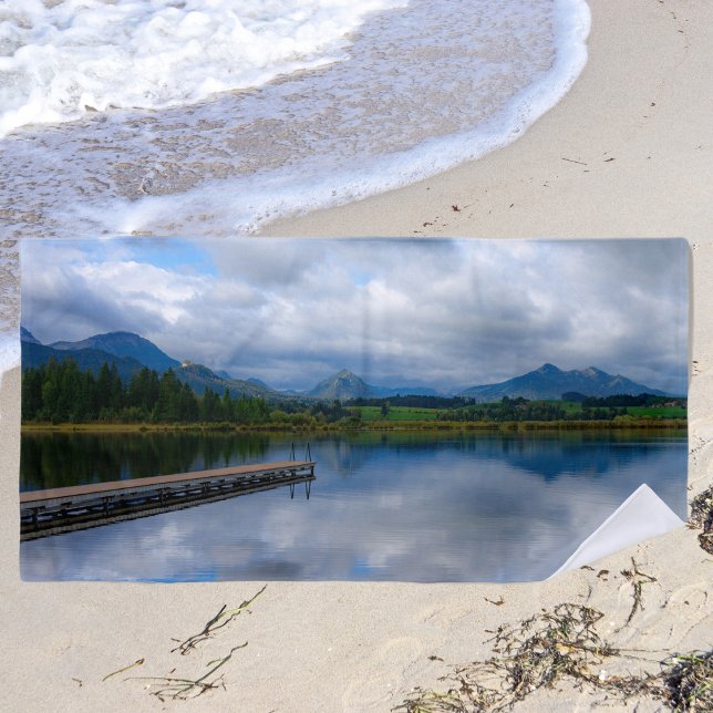 Serviette De Plage Hopfensee - Bavière - Allgäu - Allemagne (Créateur téléchargé)