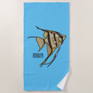 Serviette De Plage Illustration d'angelfish