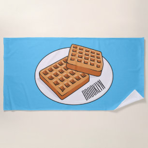 Serviette De Plage Illustration de gaufre
