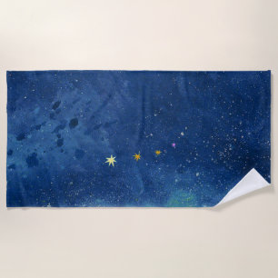 Serviette De Plage Illustration du ciel étoilé