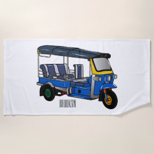 Serviette De Plage Illustration Tuk tuk