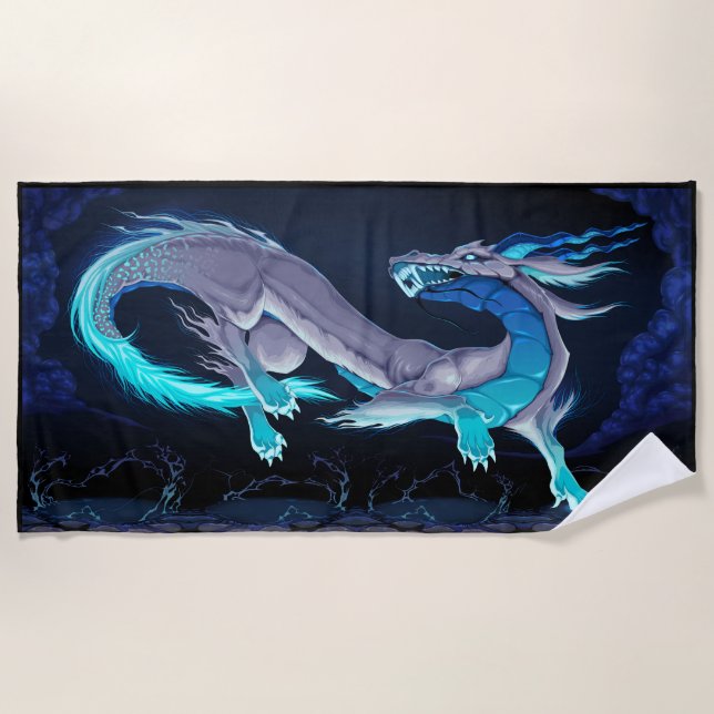 Serviette De Plage Imaginaire Dragon (Devant)