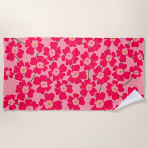 Serviette De Plage Imaginaire rose magenta puissance