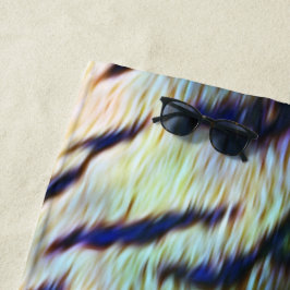 Serviette De Plage Impression de la peau du tigre électrique