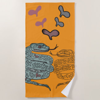 Serviette De Plage Impression de serpent