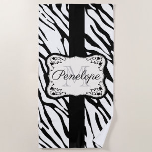 Serviette De Plage Impression Zebra