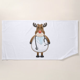 Serviette De Plage Infirmière de rennes Médicale avec stéthoscope