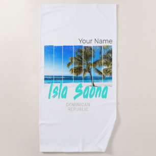 Serviette De Plage Isla Saona République Dominicaine Plage Design Vin