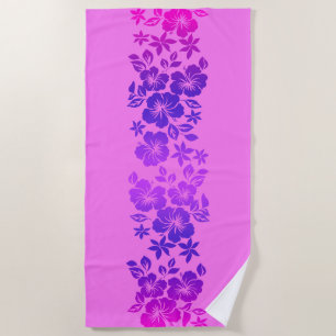 Serviette De Plage Island Blend Hawaiian Hibiscus Floral - Rose