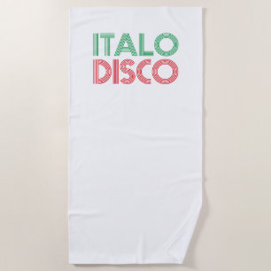 SERVIETTE DE PLAGE ITALO DISCO