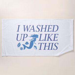 Serviette De Plage J'Ai Lavé Comme Ça