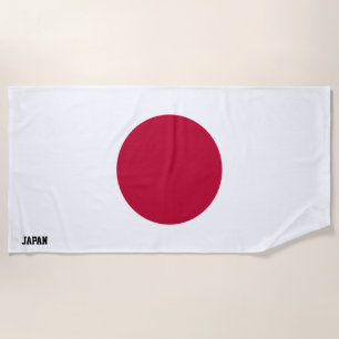 Serviette De Plage Japon Drapeau splendide patriotique