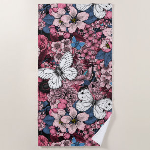 Serviette De Plage Jardin de printemps