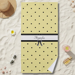 Serviette de plage jaune soleil chic pour les vaca