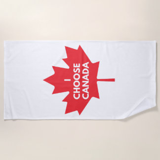 Serviette De Plage Je Choisis Canada Beach Towel