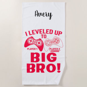 SERVIETTE DE PLAGE "JE ME SUIS LEVÉ JUSQU'À GRAND BRO !