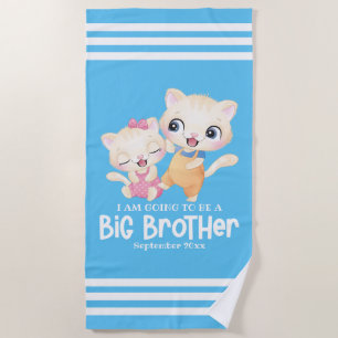 Serviette De Plage Je Vais Être Un Big Brother Baby Faire-part