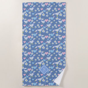 Serviette De Plage Joli Motif d'oies de pays Vintage
