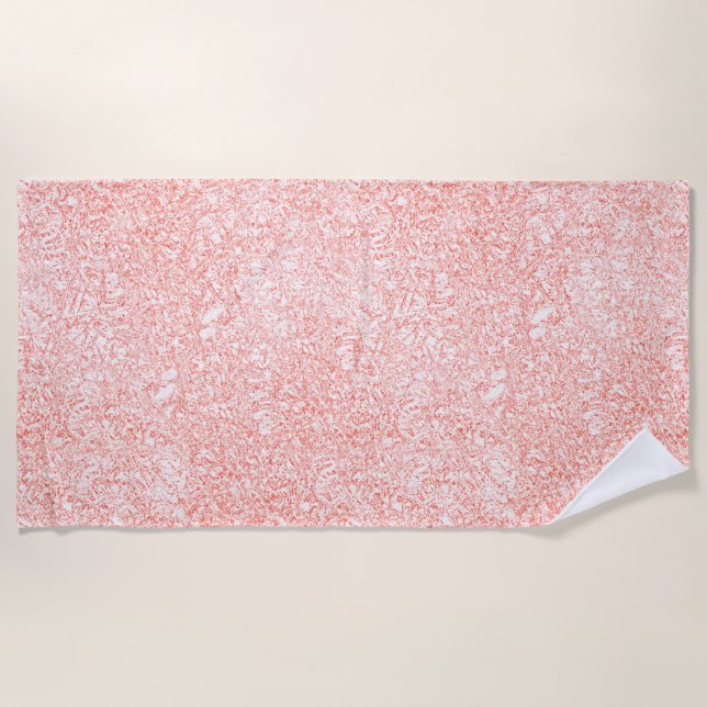 Serviette De Plage Joli rose (Devant)