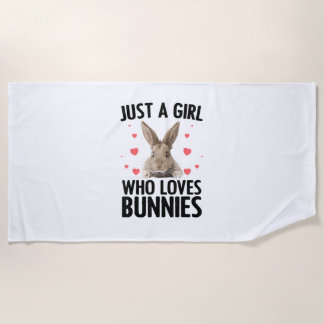 Serviette De Plage Jolie Conception Bunny Pour Filles Femmes Lapin Cô