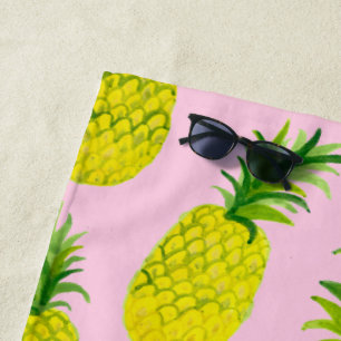 Serviette De Plage Jolies ananas Fruit été