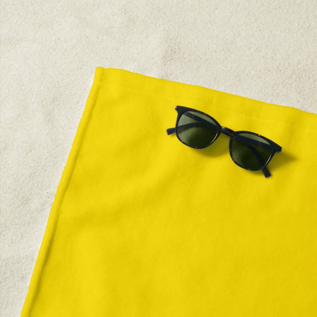 Serviette De Plage Jouet en caoutchouc Jaune Automne Automne Chute Co (En situation)