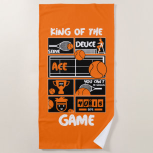Serviette De Plage Joueur de tennis junior