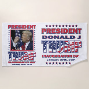Serviette De Plage Journée d'investiture du président Trump 2025