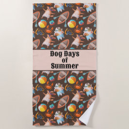 Serviette De Plage Jours de Chien de l'Été