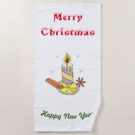 Serviette De Plage Joyeux Noël Bonne année