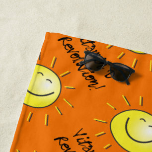 Serviette De Plage Joyeux soleil - Révolution de la vitamine D