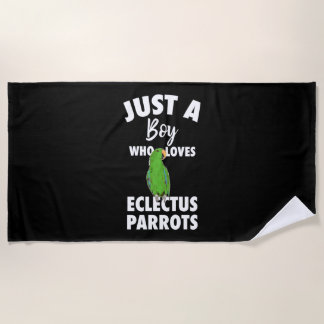 Serviette De Plage Juste Une Fille Qui Aime Le Parrot Eclectus