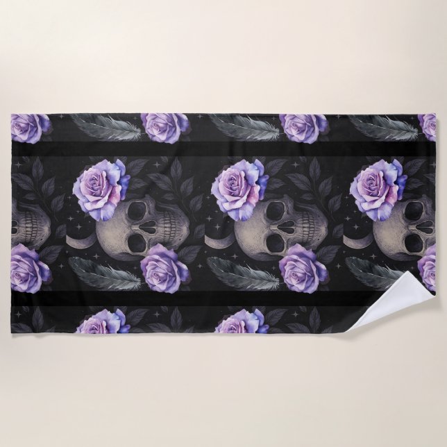 SERVIETTE DE PLAGE JUTEAU POURPULAIRE (Devant)