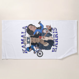 Serviette De Plage Kamala Harris Bootleg Rap