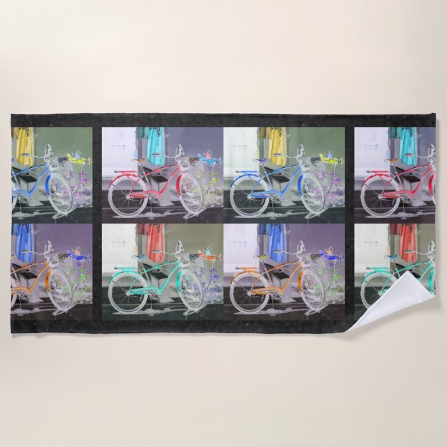 Serviette De Plage Key West Bicycle (Devant)
