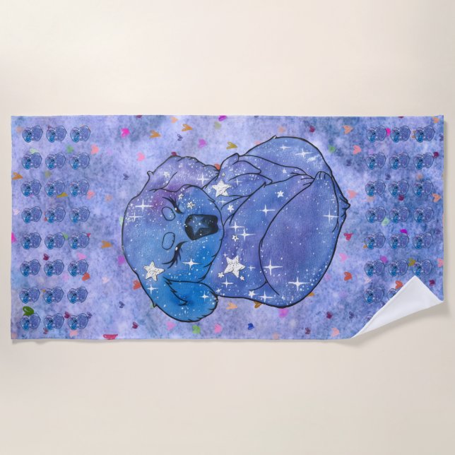 Serviette De Plage Koala nomme Sept (Devant)