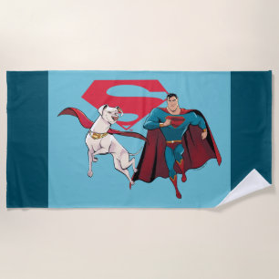 Serviette De Plage Krypto & Superman