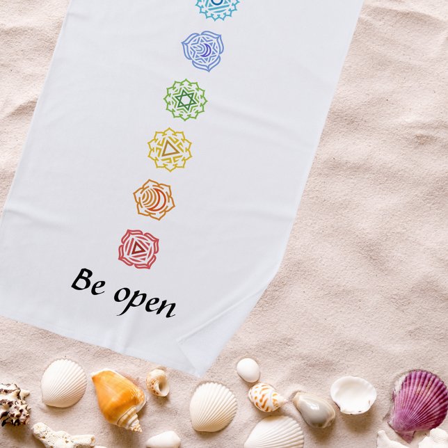 Serviette De Plage Kundalini Yoga Chakras être ouvert (Créateur téléchargé)