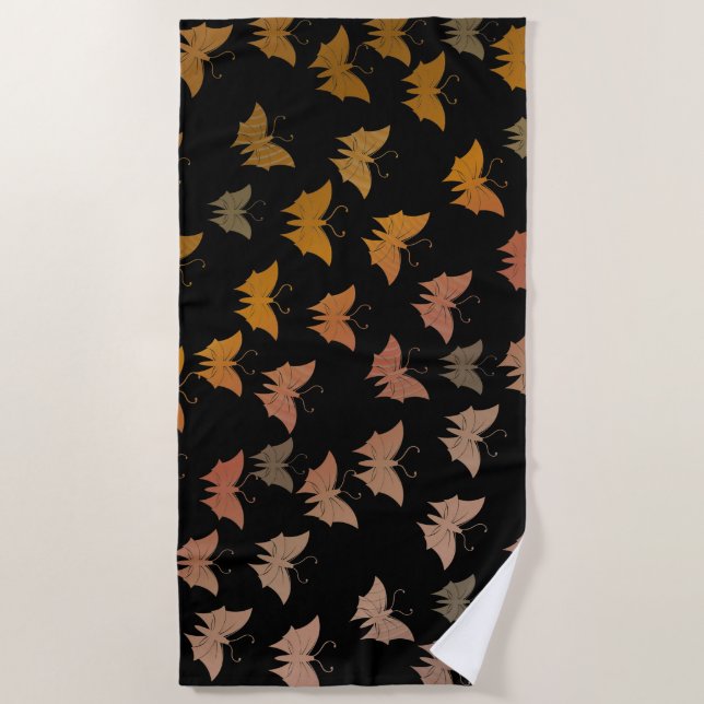 Serviette De Plage kupfer, papillon, métal, décoration, design, (Devant)