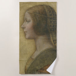 Serviette De Plage La Belle Princesse (par Léonard de Vinci)