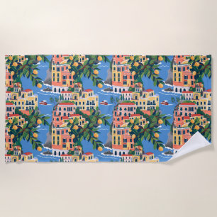 Serviette De Plage La Côte Amalfitaine Iconique Destinations Européen