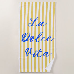 Serviette De Plage La Dolce Vita Vibes d'été italiennes